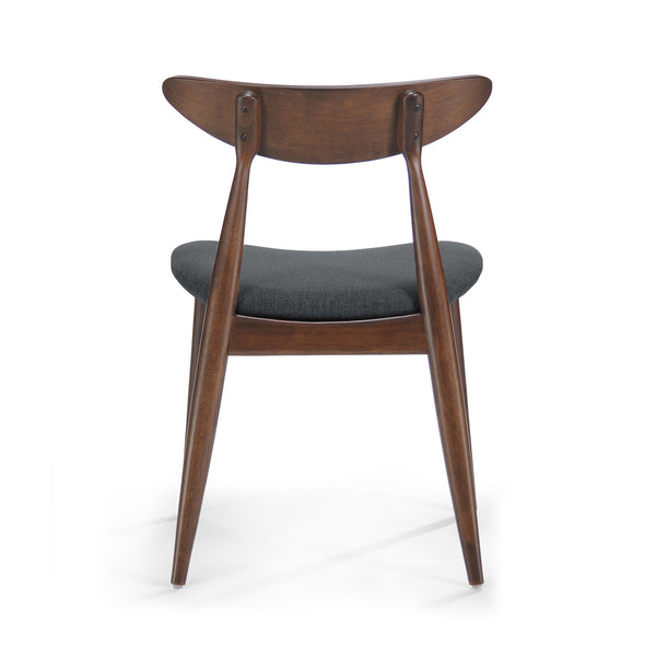 Retro Dining Chairs With Ergonomic Back (Set of 2)