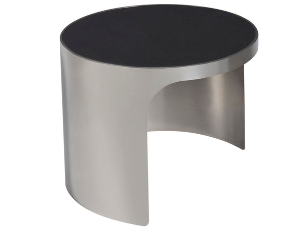 Modern - Revolve Small Nesting Table - Pearl Silver