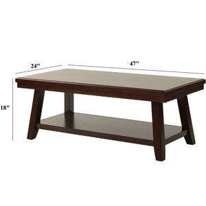 3 Piece Occasional Table Se, Coffee Table, End Table & Sofa Table - Walnut