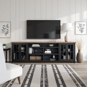 TV Stand Console For TVs Up To 100" - Black / Whiskey