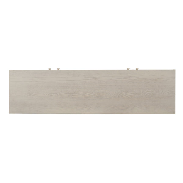 Wood Sideboard With Adjustable Shelves And Storage Cabinet - White Washed