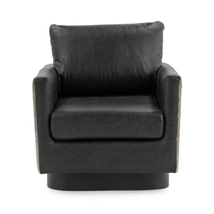 Lathe - Leather/Hide Accent Chair