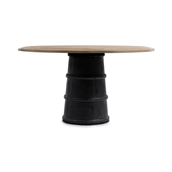 Lunen - 55" Round Dining Table - Soft Reef Noir