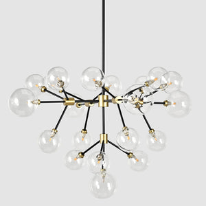 Phoenix - Chandelier - Black / Gold