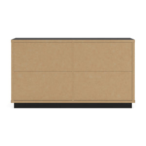 Kozmour - Six Drawer Dresser - Black / Brown