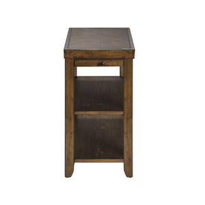 Mitchell - Chair Side Table - Nutmeg