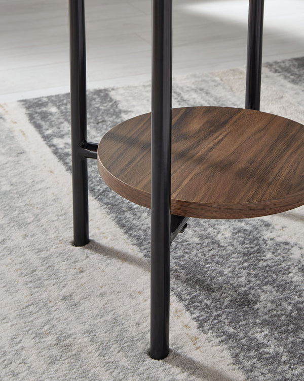 Wrenwich - Occasional Table Set (Set of 3) - Brown / Black / White