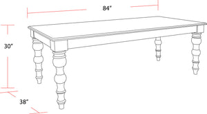 Crossings - Eden Rectangular Dining Table - Toasted Tumbleweed