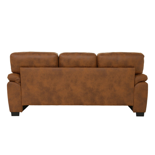3 Seater Sofa With Padded Armrests And Triangular Leg