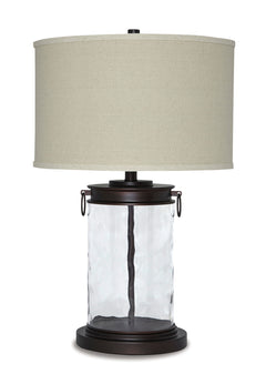 Tailynn - Glass Table Lamp  - Clear / Bronze Finish