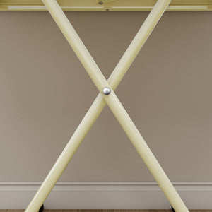 Adjustable Standing Table, Indoor & Outdoor Use, Portable With Adjustable Height - Off White / White