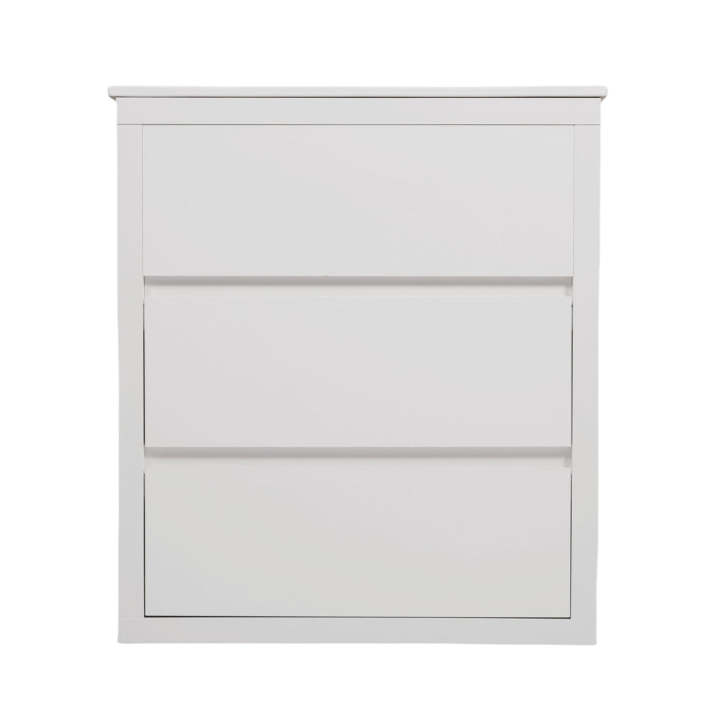 Freestanding Bathroom Vanity With Ceramic Sink, 2 Full Extension Drawers