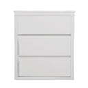 Freestanding Bathroom Vanity With Ceramic Sink, 2 Full Extension Drawers