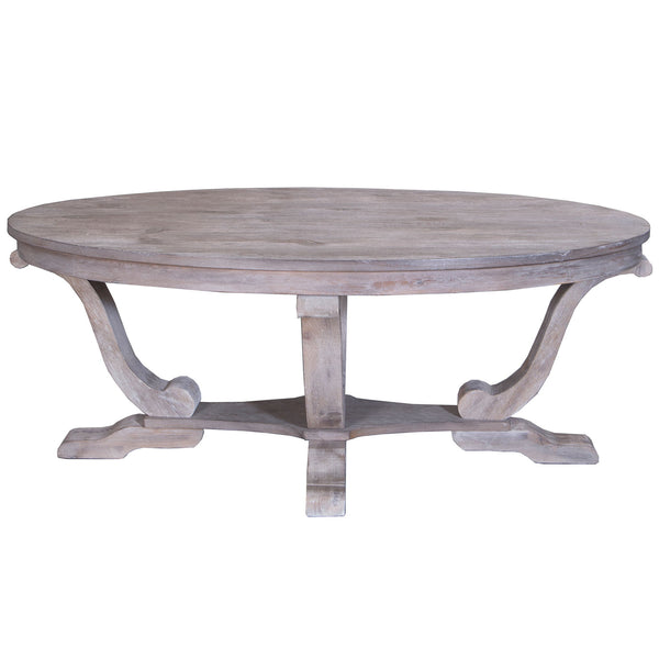 Greystone Mill - 3 Piece Table Set (1 Cocktail 2 End Tables) - Stone White Wash / Wirebrush Distressing