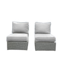 Armless Patio Chair With Cushions
