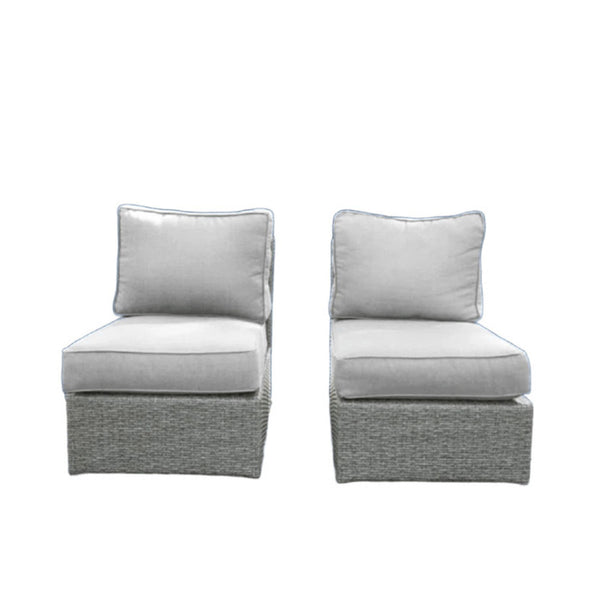 Armless Patio Chair With Cushions