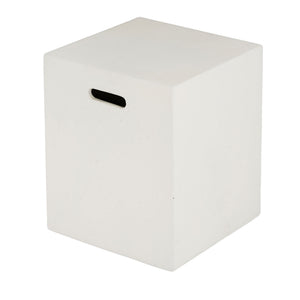 Modern Tank Holder Side Table With Smooth Concrete Surface