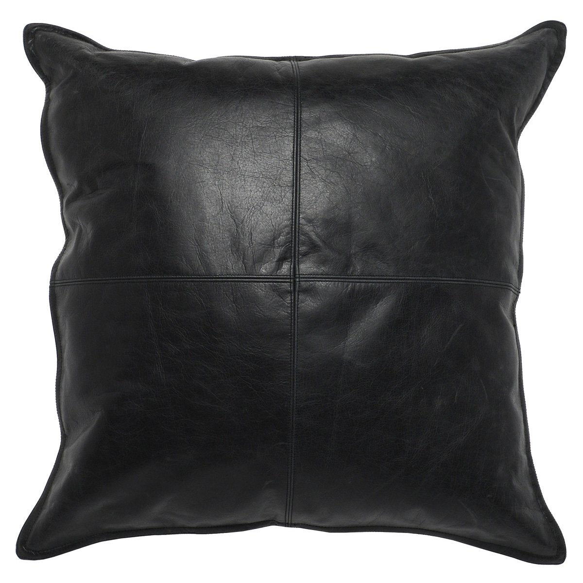 Classic Home Cheyenne Soco Leather Throw Pillow - Thumbnail 4