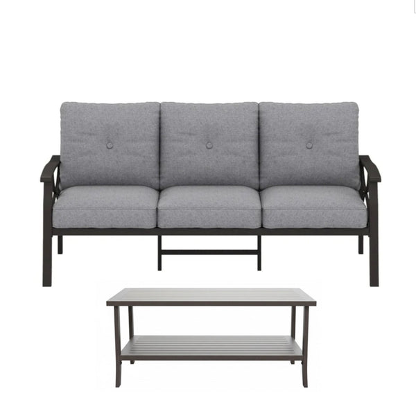 Patio Furniture Set With Coffee Table And Cushions For Backyard