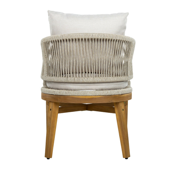 Outdoor Dining Chairs With Cushion (Set of 2)