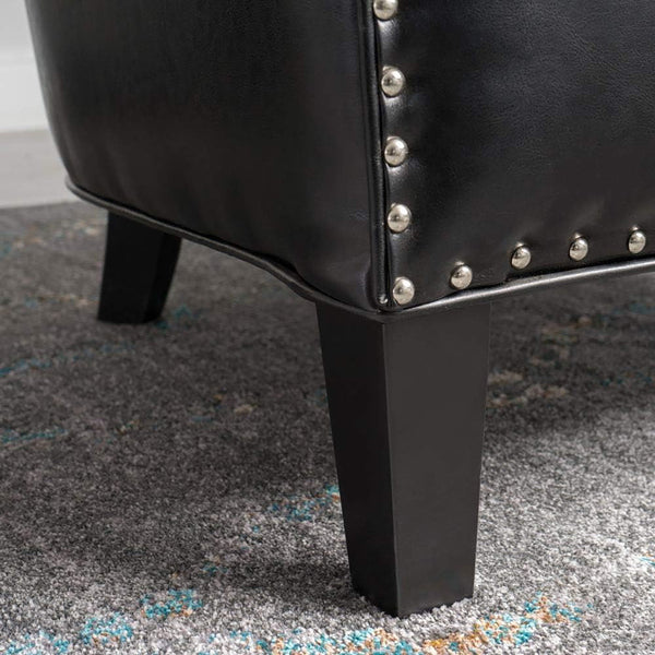 Enigmatica - Upholstered Club Chair With Nailhead Trim