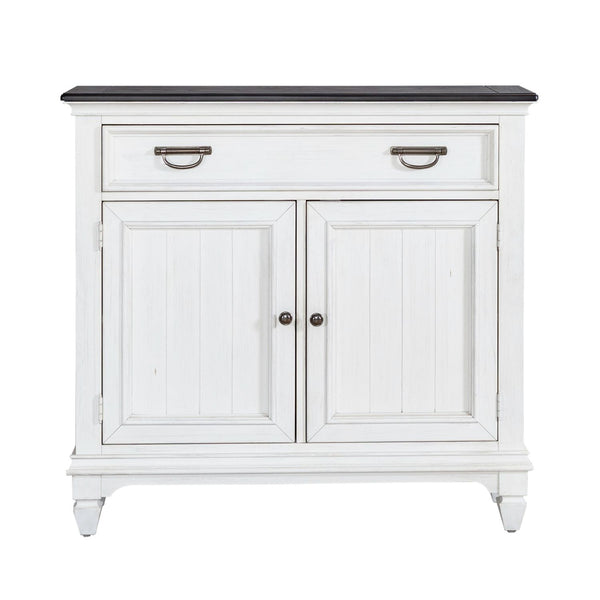 Allyson Park - Accent Hall Console - Wirebrushed White / Charcoal