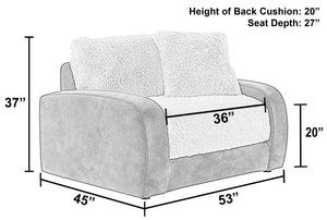 Snowball - Chair & 1/2 - Taupe