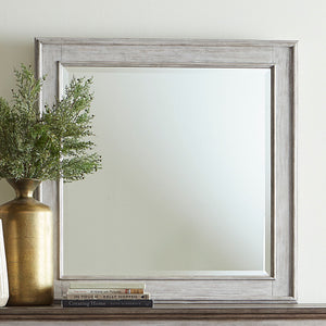 Heartland - Landscape Mirror - Antique White / Tobacco Tops