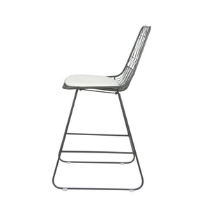 Yearning - Iron Counter Stool With Water Resistant Cushion