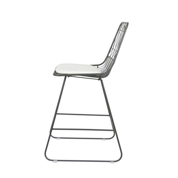 Yearning - Iron Counter Stool With Water Resistant Cushion