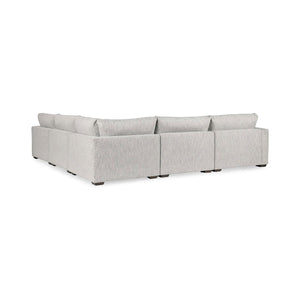 Ludwig - Upholstered 5 Piece Sectional - Ivory