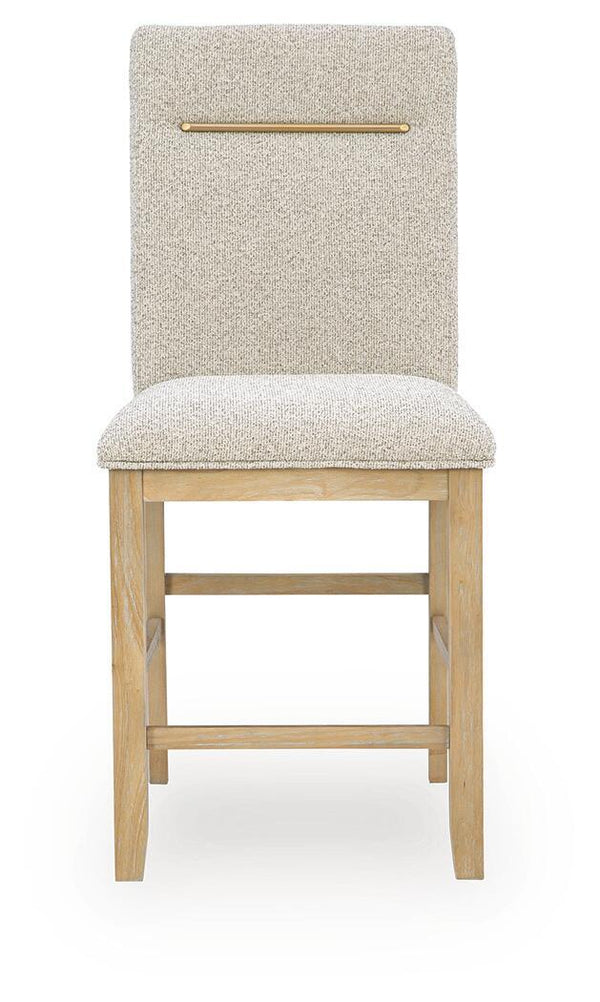 Lasinger - 5 Pc. - Counter Height Dining Table And 4 Barstools - Light Brown