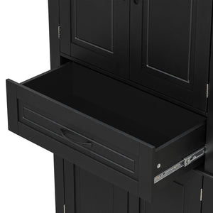 Bathroom Storage Cabinet With Multifunctional Storage Space, Drawer With Slide Rails, Adjustable Shelf