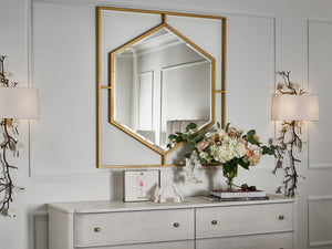 Love. Joy. Bliss.-Miranda Kerr Home - Love Joy Bliss Mirror - Gold