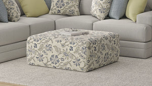 Stockbridge - Cocktail Ottoman - Denim
