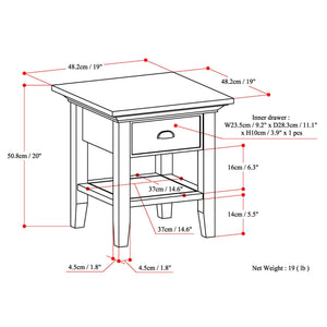 Redmond - Handcrafted End Table