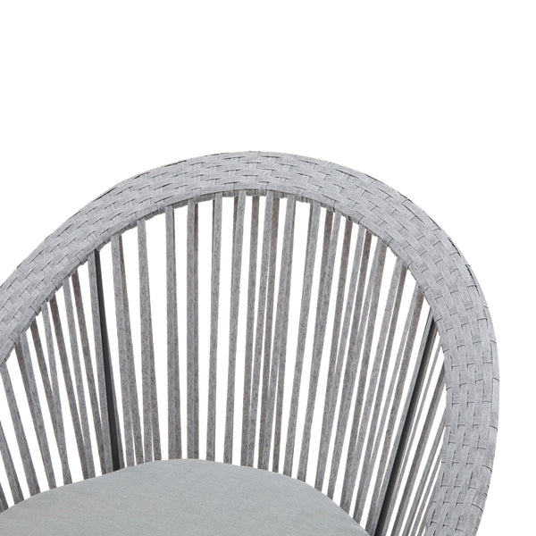 Modern Swivel Wicker Lounge Chair With Round Design