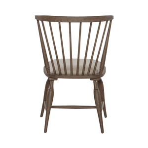 Americana Farmhouse - Upholstered Seat Windsor Chair - Dusty Taupe