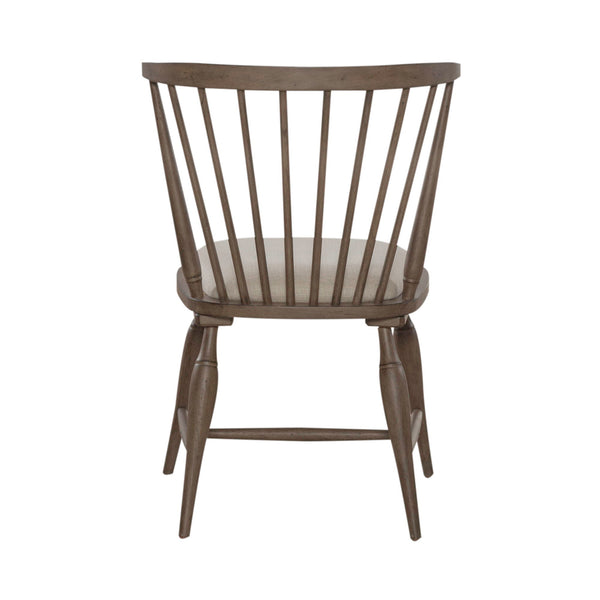 Americana Farmhouse - Upholstered Seat Windsor Chair - Dusty Taupe