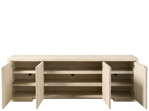 Modern - Aurora Credenza - White / Light Brown