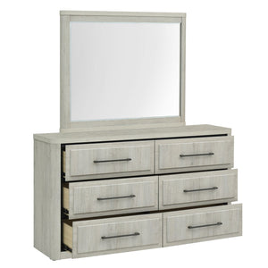 Modern Play - Dresser & Mirror - Natural White