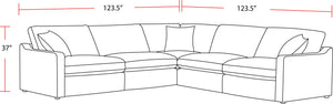 Surrender - 5 Piece Modular Sectional - Burmese Nature