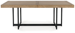 Tomtyn - Rectangular Dining Room Extension Table - Light Brown