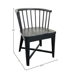 Americana Modern Dining - Dining Barrel Chair (Set of 2) - Black
