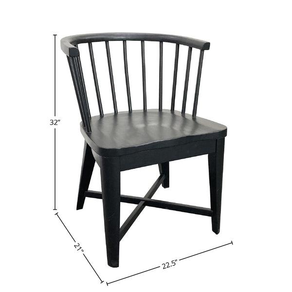 Americana Modern Dining - Dining Barrel Chair (Set of 2) - Black