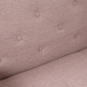Aidan - Mid Century Modern Tufted Fabric Sofa