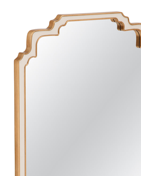 Wilmot - Wall Mirror - Cream / Antique Gold Leaf