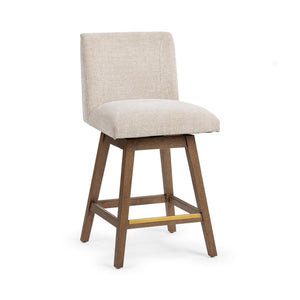 Ava - Swivel Counter Stool - Vanilla Oat
