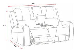 Belmont - Zero Gravity Power Reclining Living Room Set