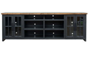 TV Stand Console For TVs Up To 100" - Black / Whiskey